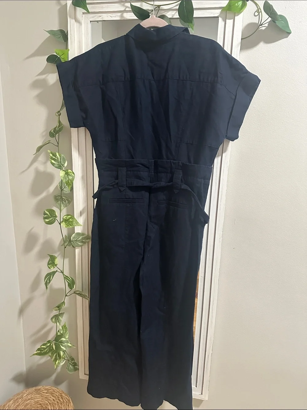 Banana Republic Navy Button-Front jumpsuits